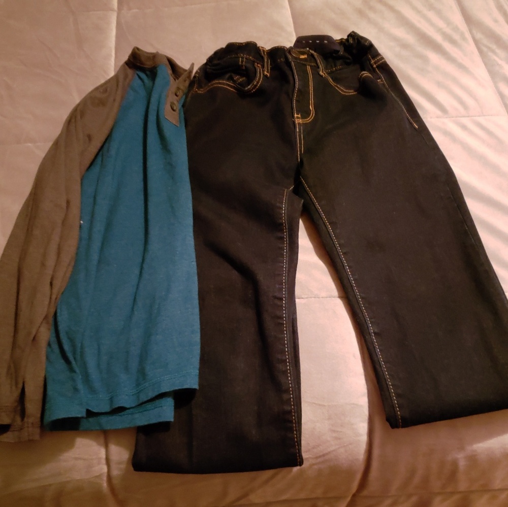 Boys old navy jeans with shirt